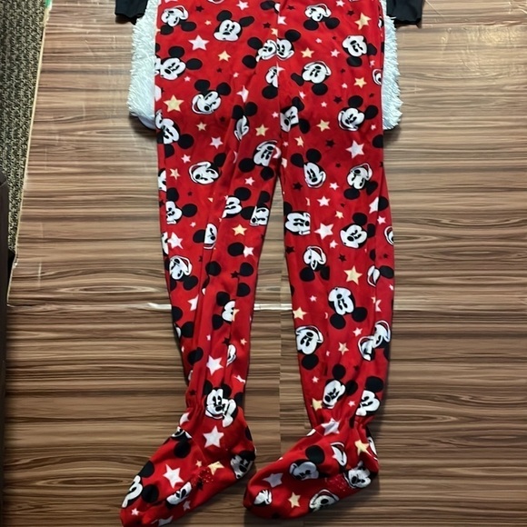 DISNEY Mickey Mouse Footed Pajamas Size Small - Picture 3 of 8